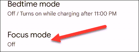 Select "Focus Mode."