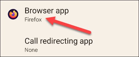 Tap "Browser App."