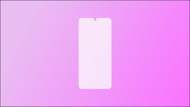 Otterbox screen protector on pink background