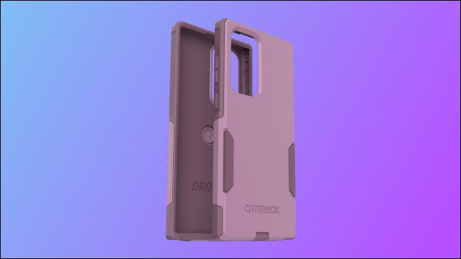 Otterbox Commuter Series on blue and purple background