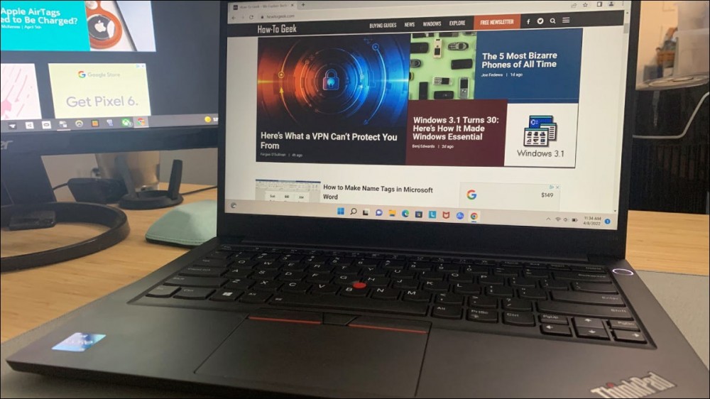 Lenovo ThinkPad laptop on desk