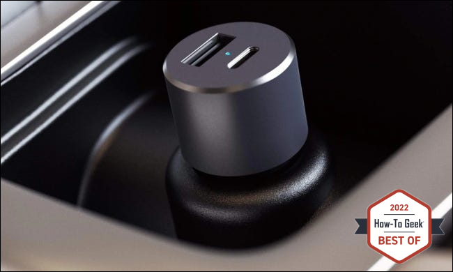 Satechi car charger close up