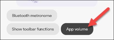 Make sure "App Volume" is selected
