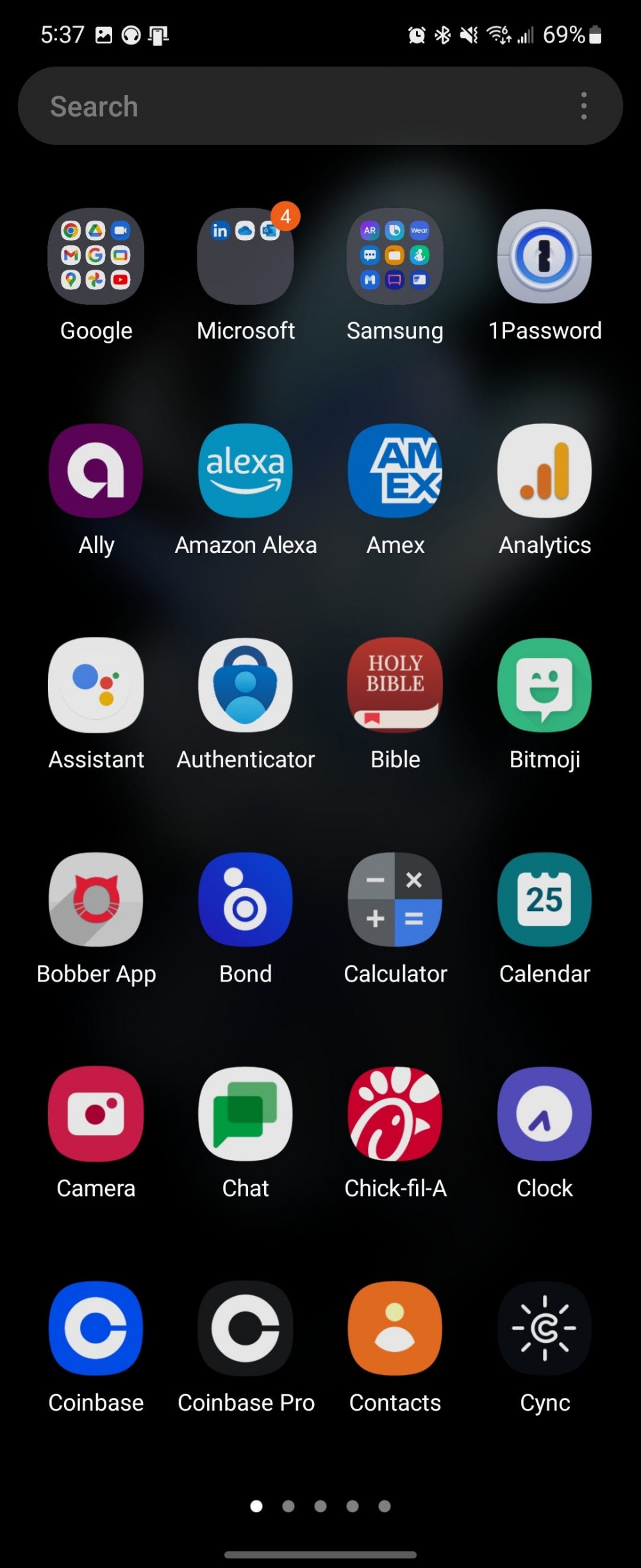 A list of android apps