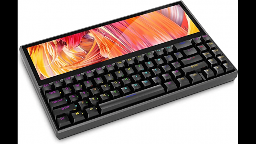 If you have extra money to spend on a fancy keyboard with some unnecessary but admittedly cool bonus features, take a look at the Ficihp Mechanical Keyboard. This unique keyboard has a built-in external display that you can use as an extension of your computer's screen.