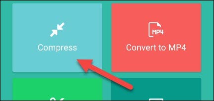 Tap "Compress."