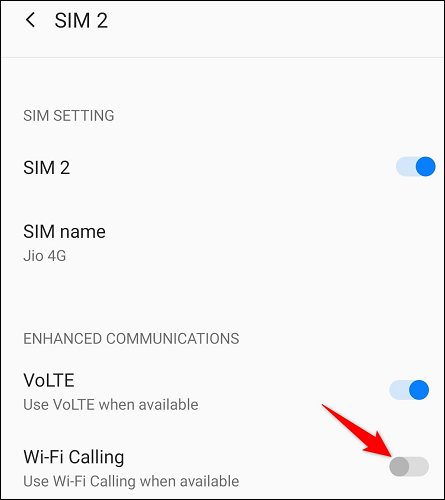 Disable "Wi-Fi Calling."