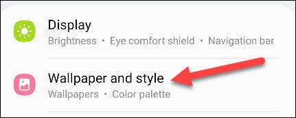 Select "Wallpaper and Style."