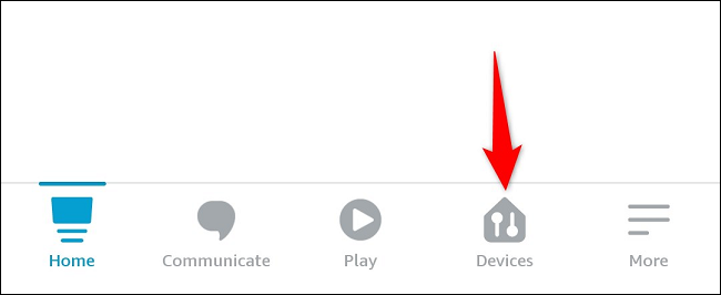 Tap "Devices" at the bottom.