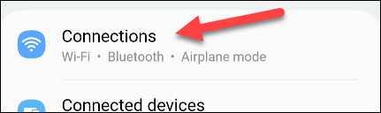 Go to "Connections."