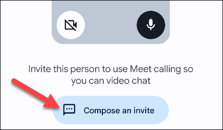 Tap "Compose an Invite."