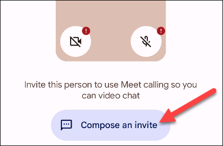 Tap "Compose an Invite."