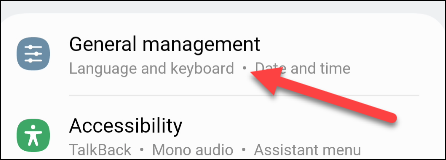Select "General Management."