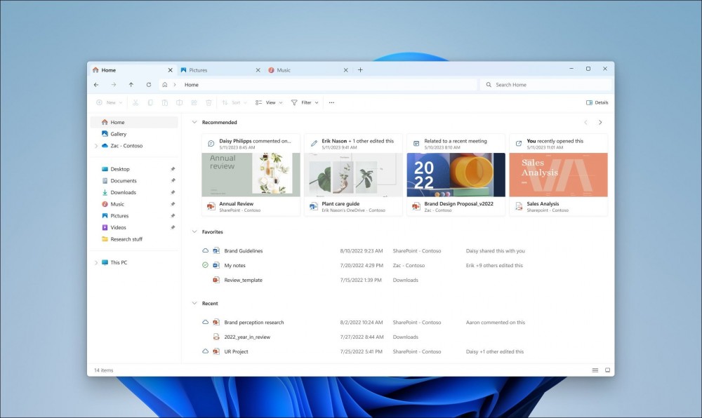 image of new File Explorer